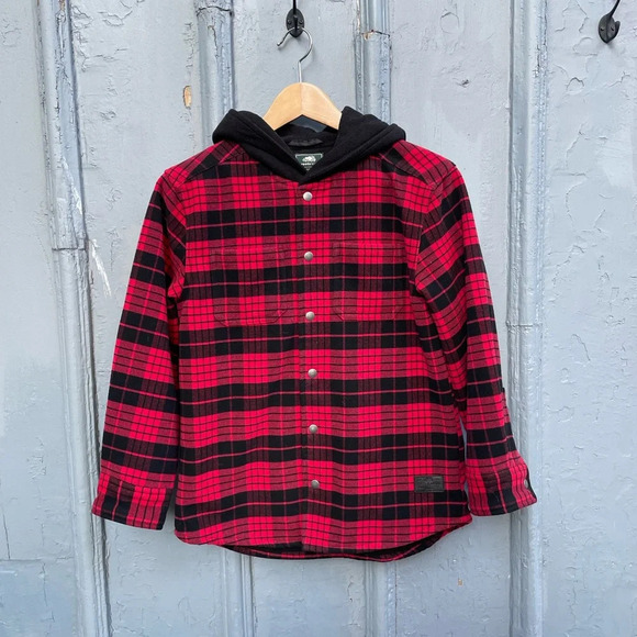 Roots Plaid  Shacket, size 9/10 years old - Picture 1 of 12